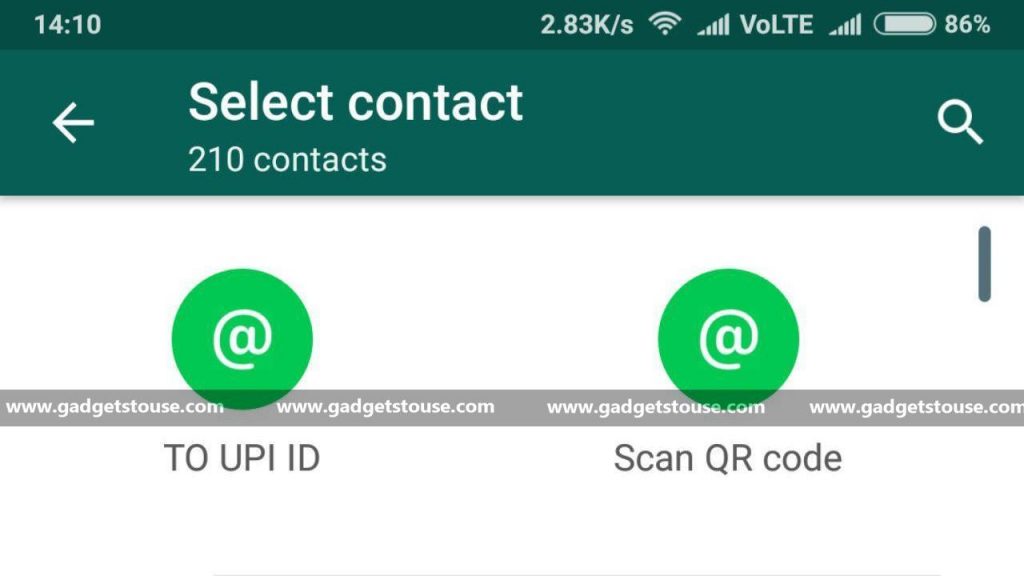 Pagamentos com código QR do WhatsApp