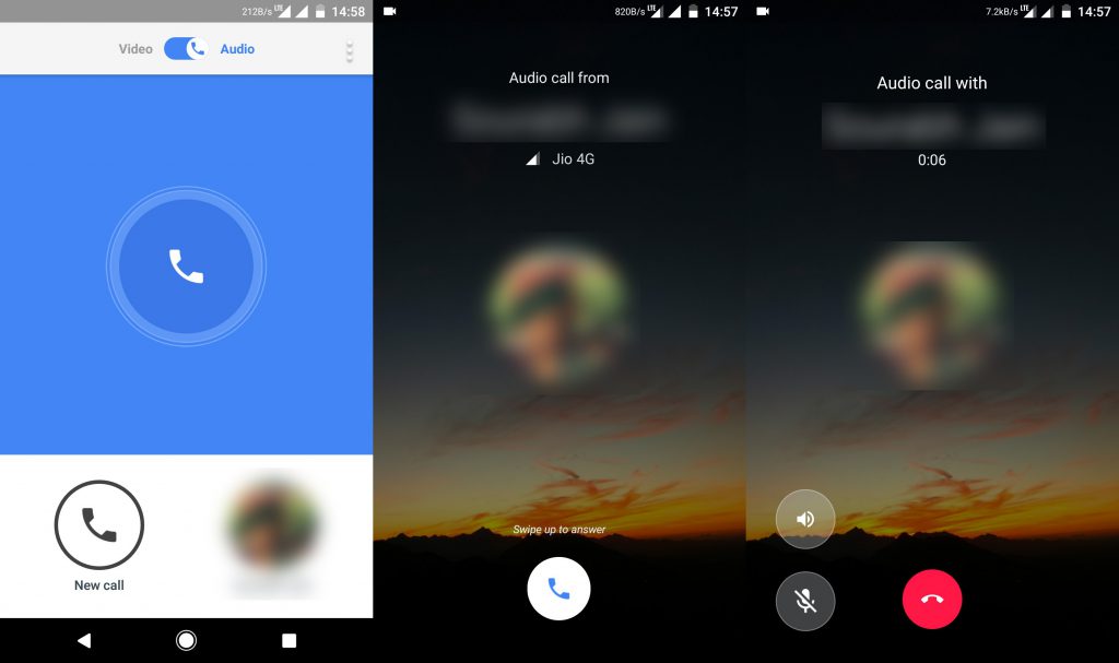 مكالمات Google Duo الصوتية