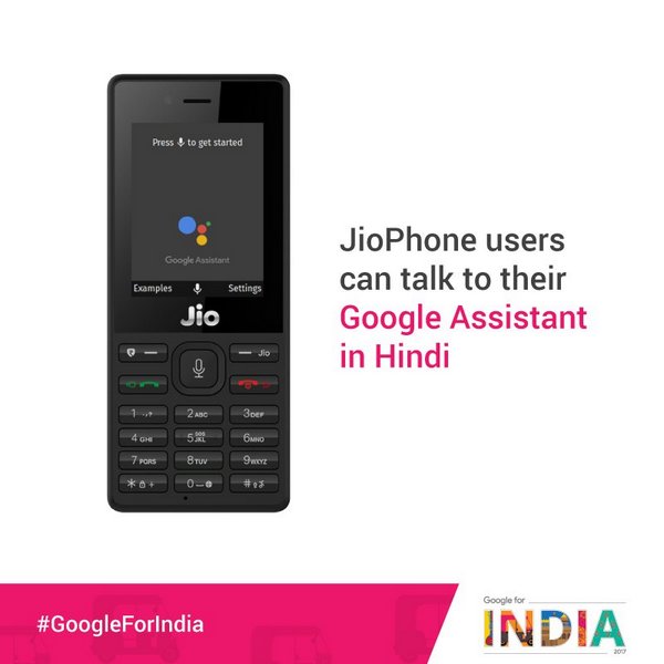 JioPhone Google Assistant