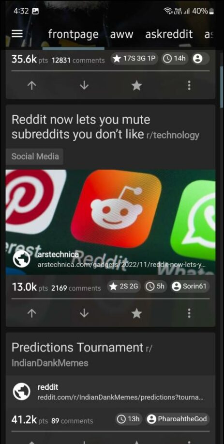   Apl Reddit Terbaik untuk Android