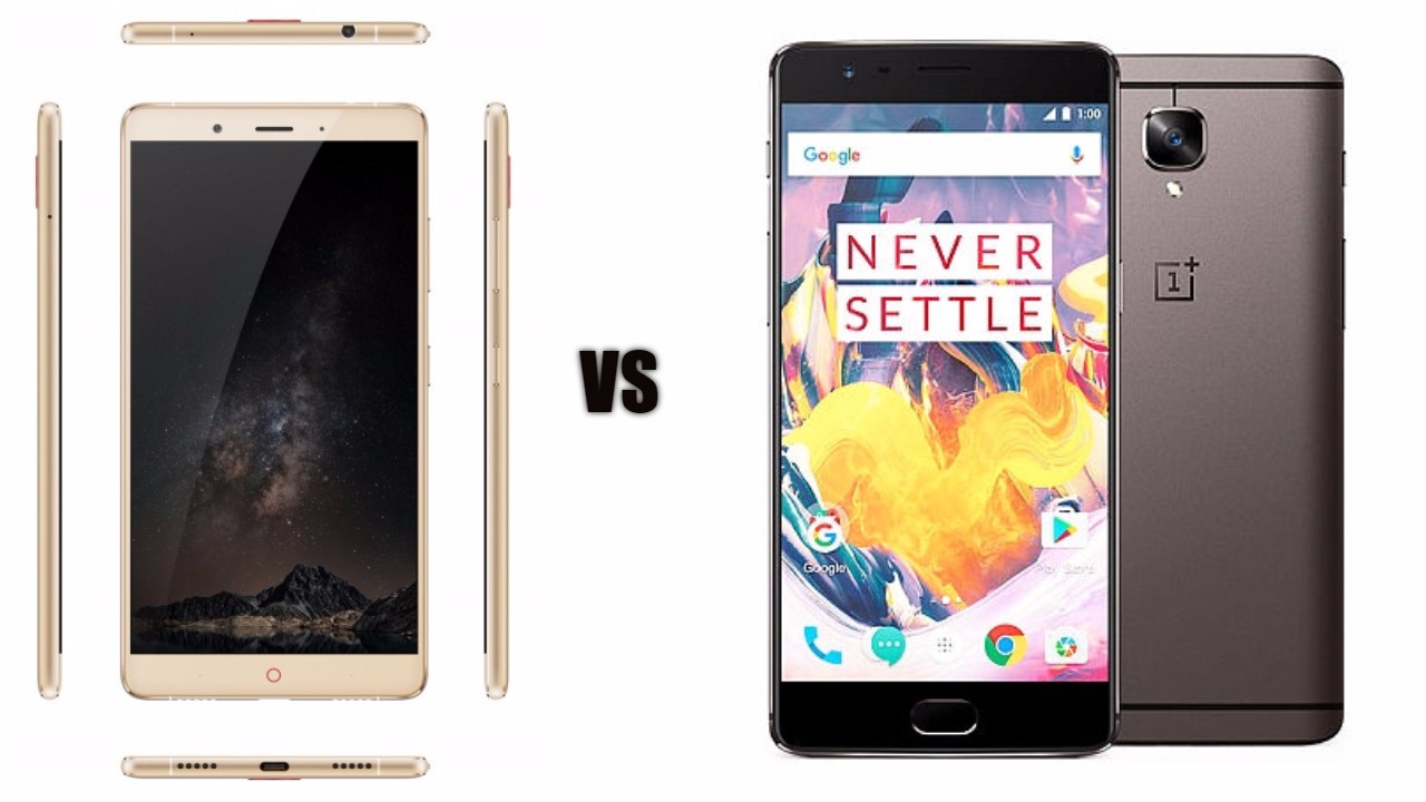 Porównanie ZTE Nubia Z11 vs OnePlus 3T, które za Rs. 29 999?