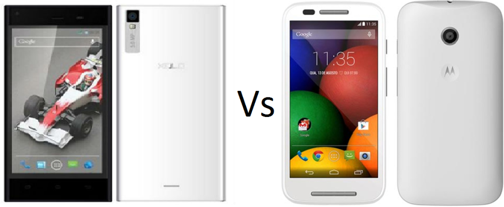 Xolo Q600S VS MotoEの比較の概要