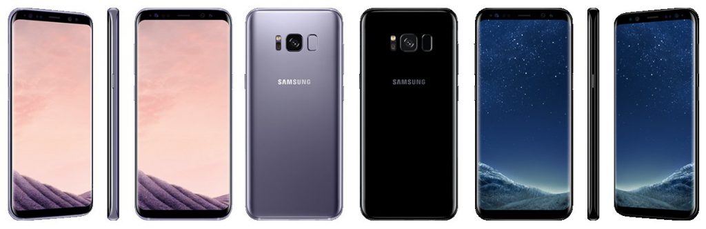 Samsung Galaxy S8 ja S8 + vuoto