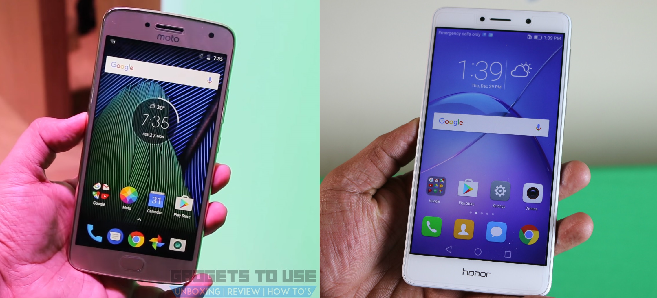 „Motorola Moto G5 Plus Vs“ „Huawei Honor 6X“ greito palyginimo apžvalga