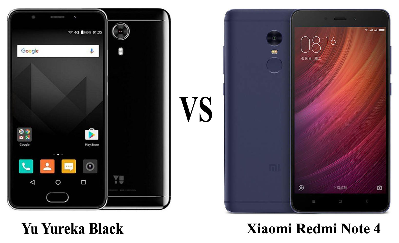 Yu Yureka Black vs Xiaomi Redmi Note 4 Snabb jämförelse granskning