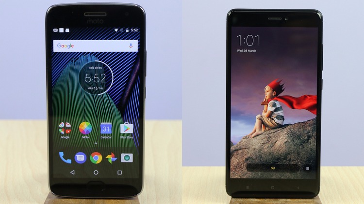 Moto G5 Plus vs Xiaomi Redmi Note 4 빠른 비교 검토