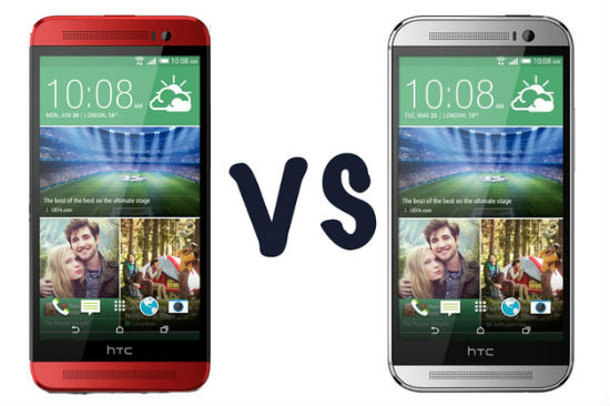 HTC yksi e8 vs yksi m8