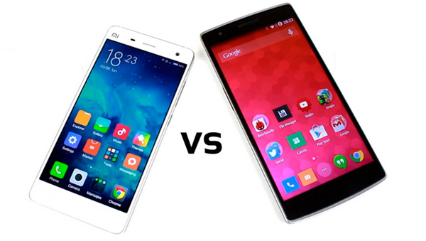 Descripció general de la comparació de Xiaomi Mi4 VS OnePlus One