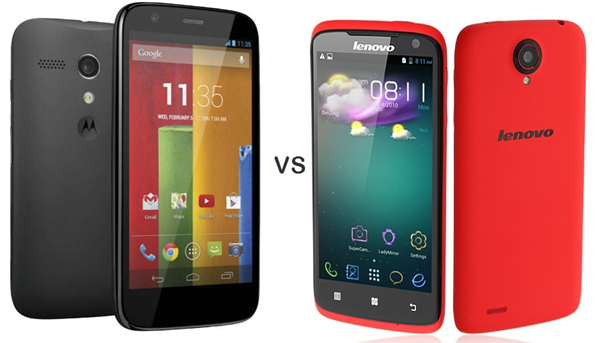 نظرة عامة على مقارنة هاتف Moto G VS Lenovo S820