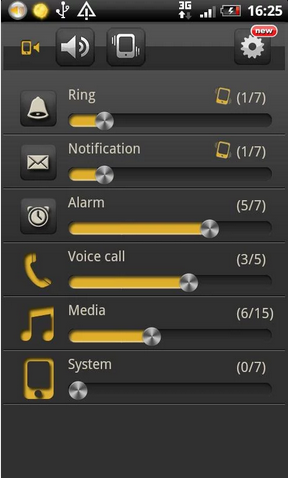 Äänenvoimakkuuden lisäys Androidille