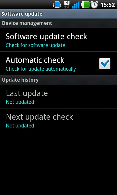 Aktualizácia softvéru pre Android