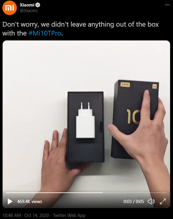 Xiaomi Trolling Apple for Charger Move
