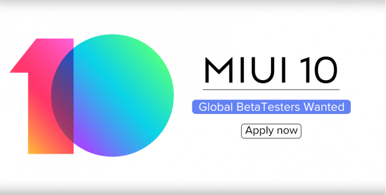 Globální beta verze MIUI 10