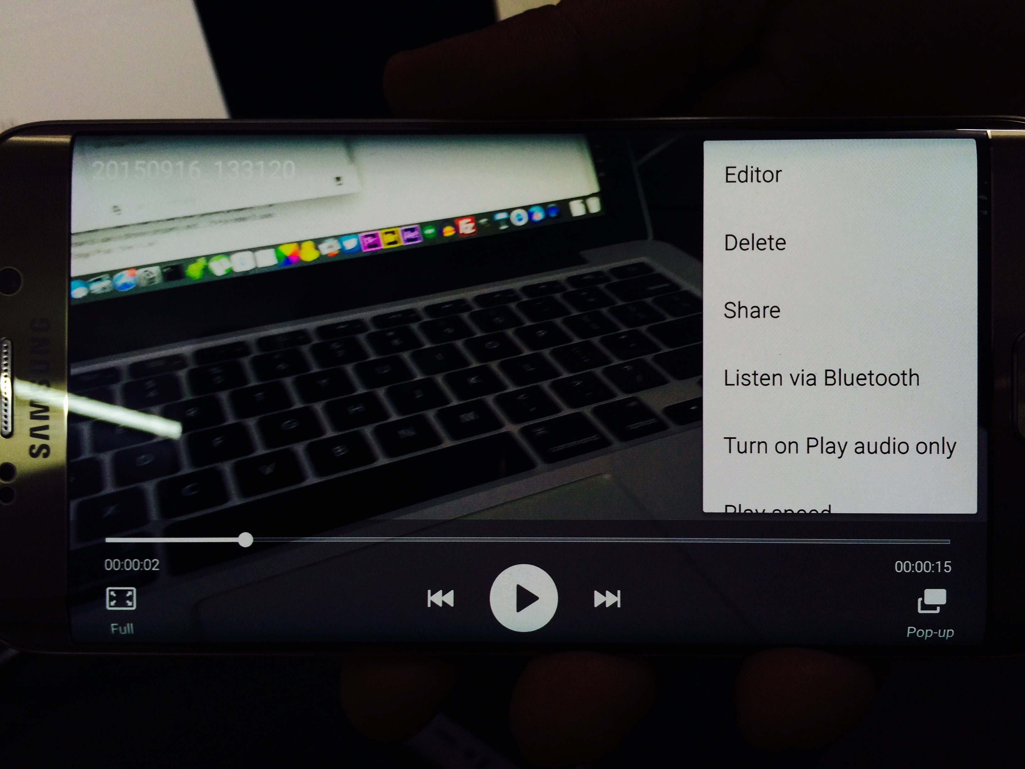 Redați audio numai într-un videoclip pe Note 5 și S6 Edge prin Bluetooth sau prin cablu