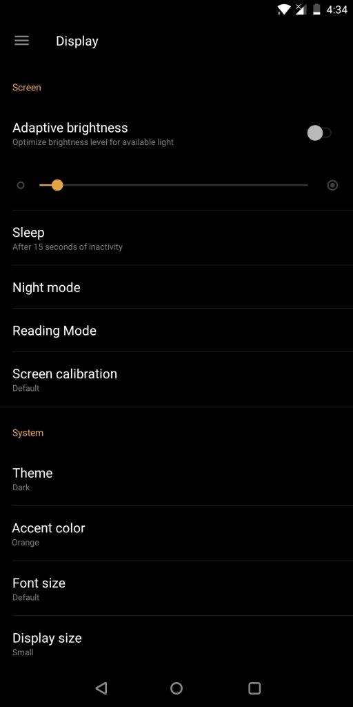 Modalità notturna OnePlus 5T
