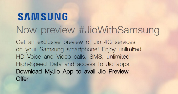 Cose da sapere prima di ottenere gratuitamente Reliance Jio SIM per telefoni Samsung