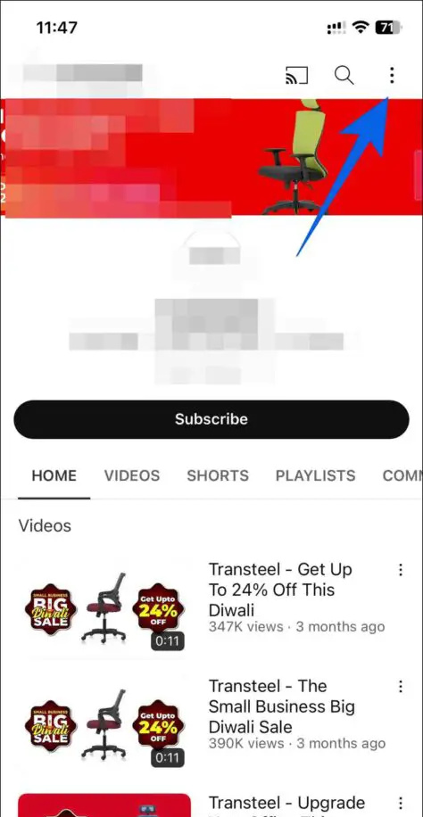   bloķēt YouTube īsos videoklipus no konkrēta kanāla