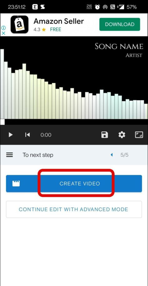   convertire l'audio in video a forma d'onda