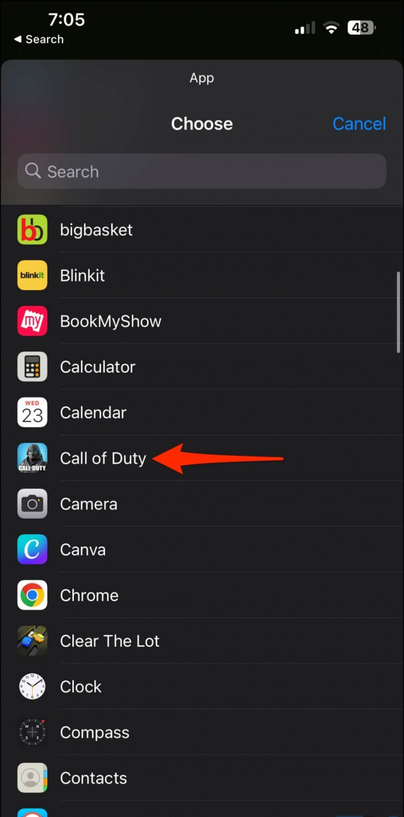   Travesti l'icona dell'app per iPhone da nascondere