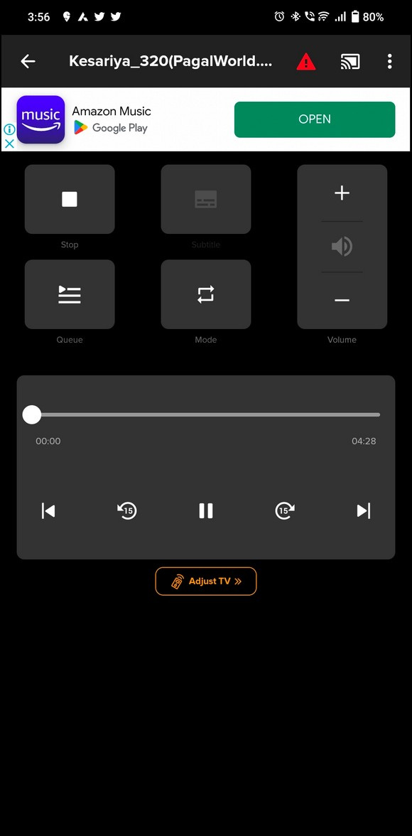   Segerakkan Telefon Muzik Android TV