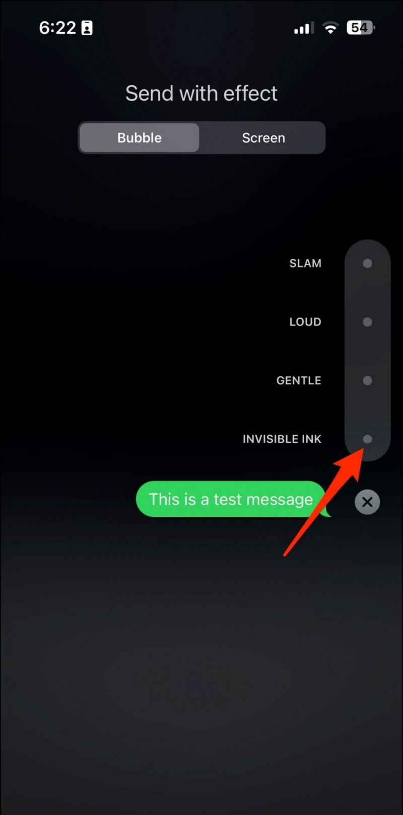   Mensagens de tinta invisível iPhone