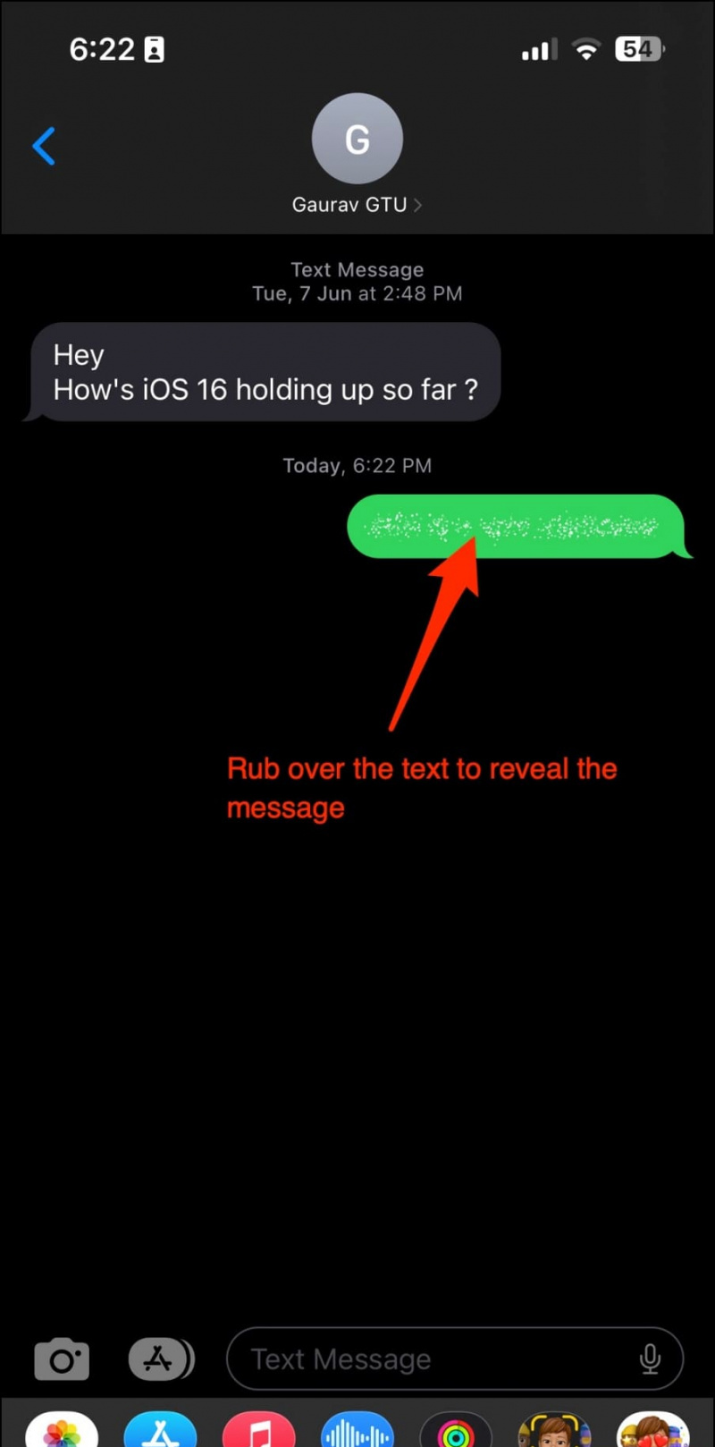   Tin nhắn mực vô hình trên iPhone