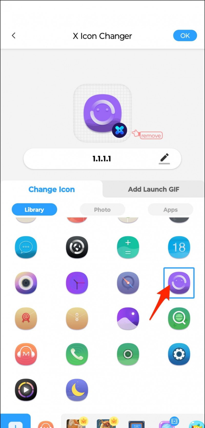   Personalizza l'app utilizzando Icon Changer