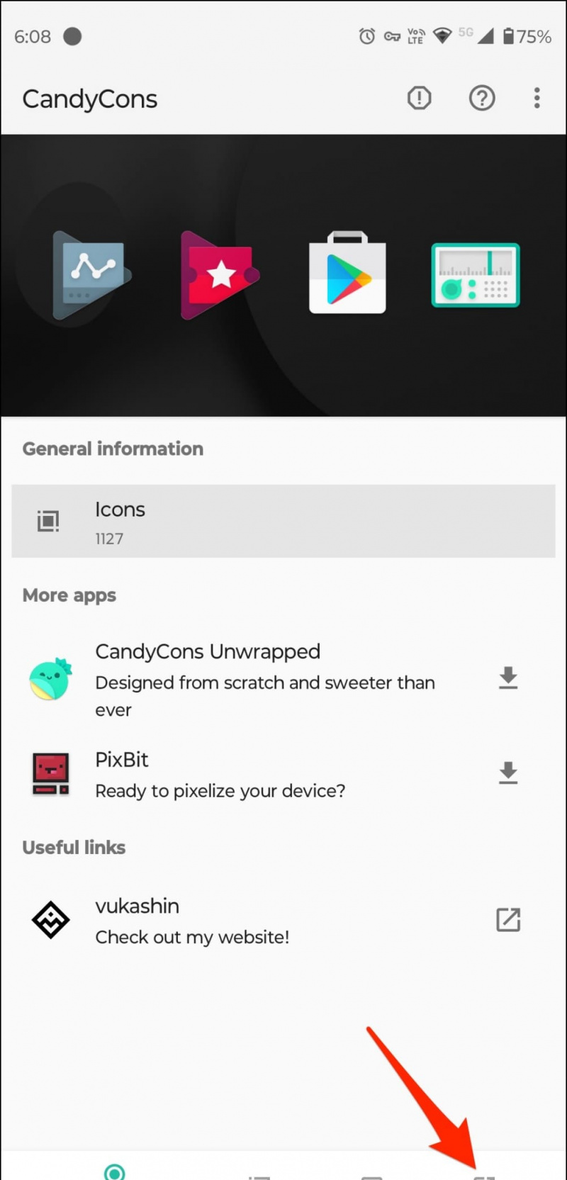   Scarica Pacchetto icone personalizzato su Android