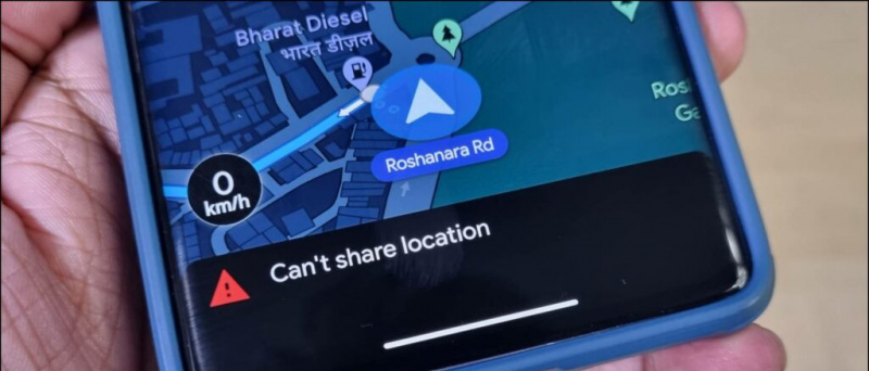   Tud't share location