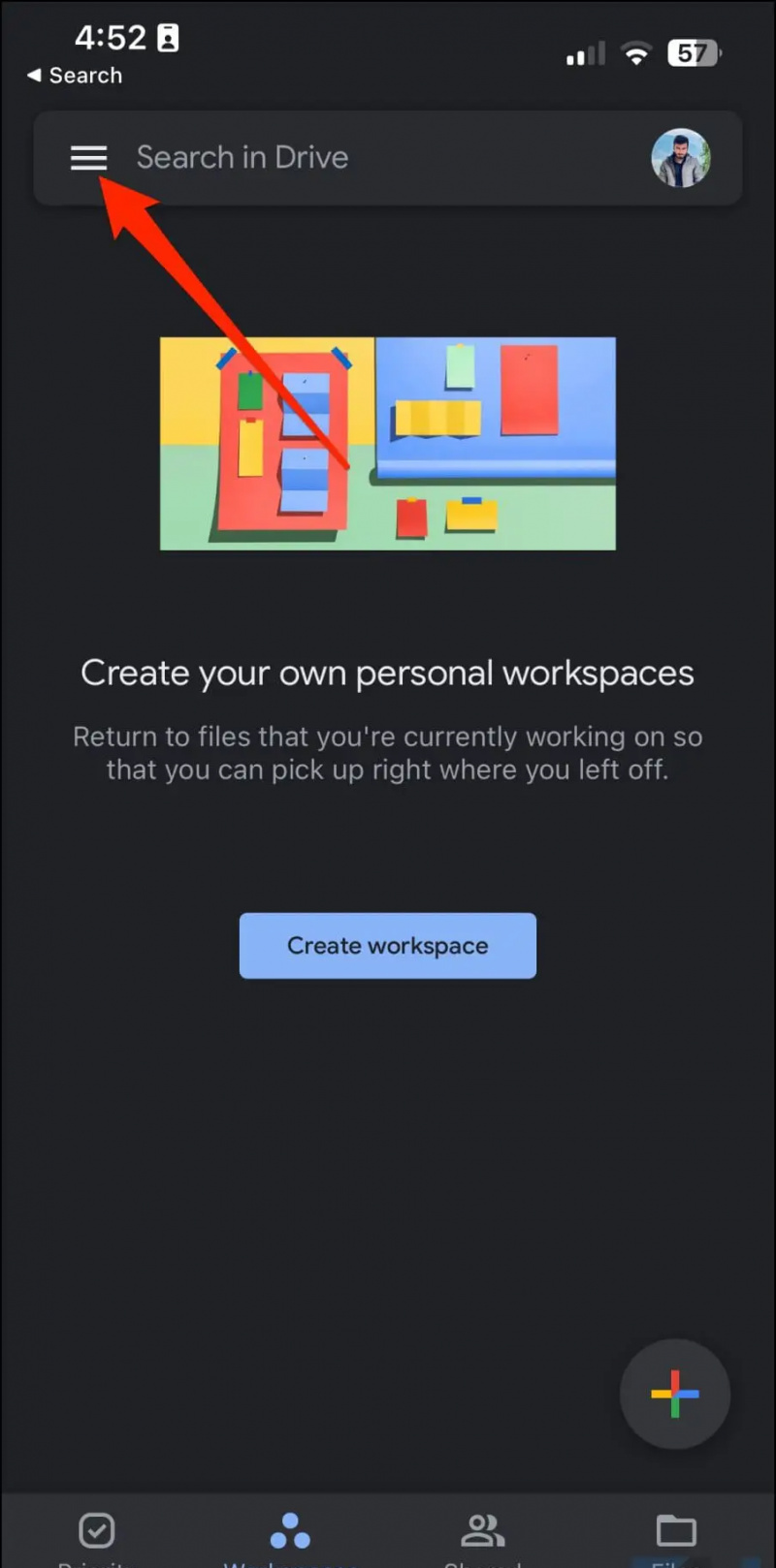   I-enable ang Privacy Screen sa Drive iOS