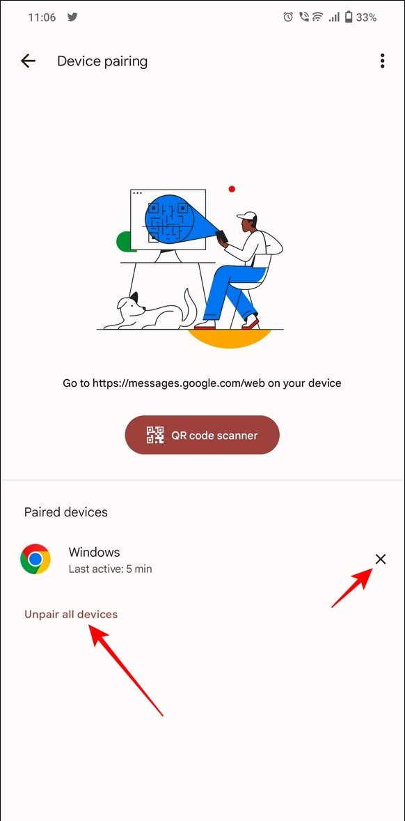   Google Messaggi per il Web non funziona