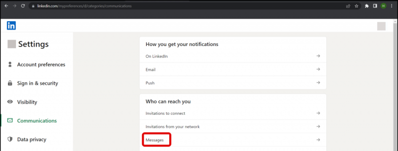   2 módszer az InMail és a szponzorált üzenetek leállítására a LinkedInben