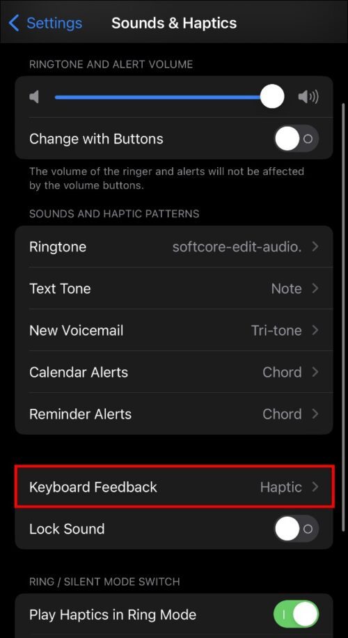   Abilita la vibrazione aptica della tastiera su iPhone