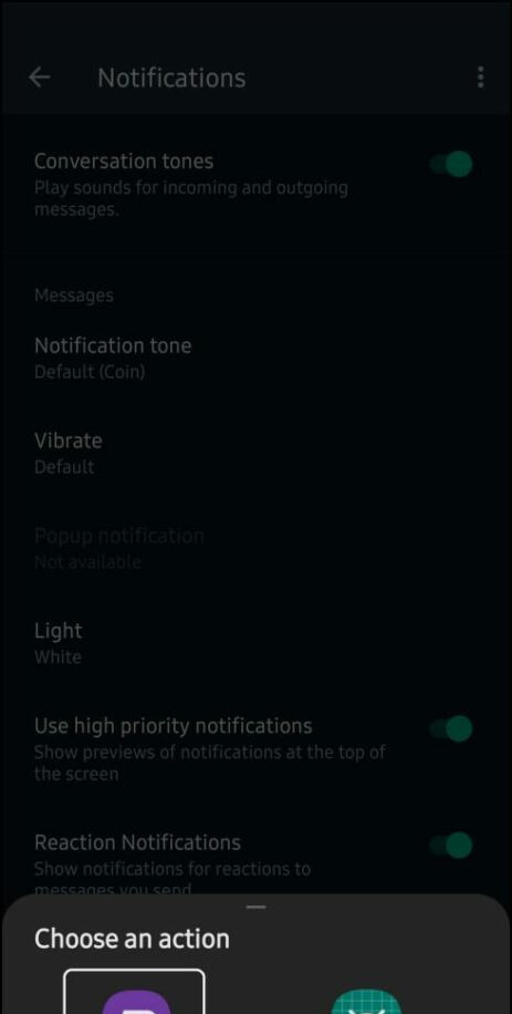  Modifica il suono di notifica dell'app
