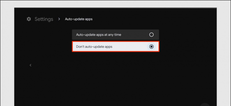   Wyłącz automatyczne aktualizacje aplikacji na Android TV