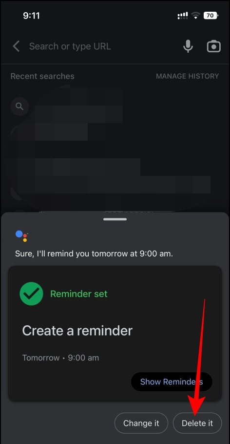   Elimina i promemoria di Google Calendar