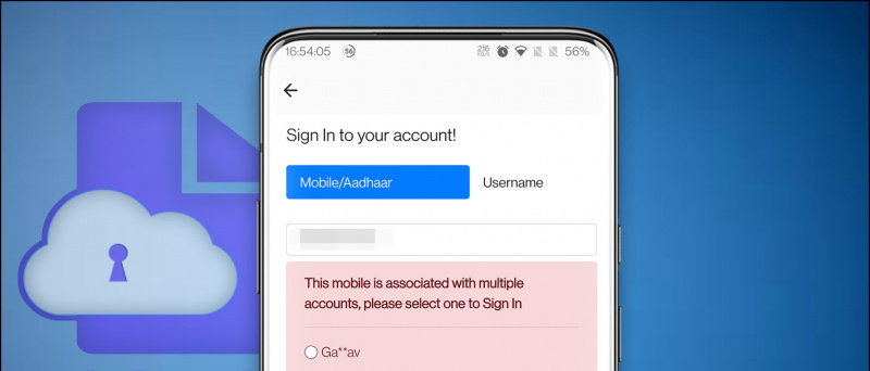 Popravite 'Mobile je povezan s višestrukim računima' na Digilockeru