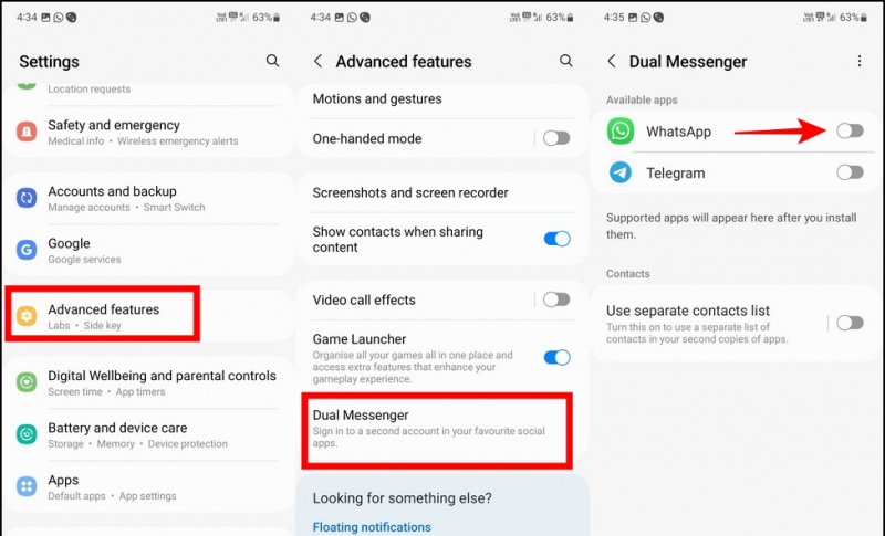   Gumamit ng Dalawang WhatsApp Account sa Android at iPhone