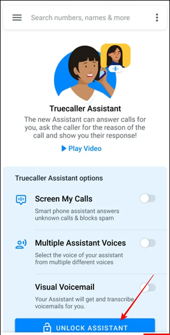   Izmantojiet Truecaller Assistant