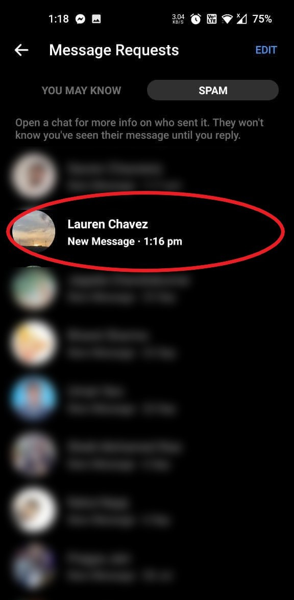   Leggi i messaggi di Facebook Messenger senza essere visti su Android
