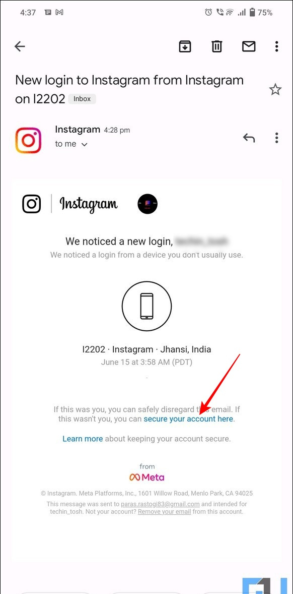   Oporavak hakiranog Instagram računa