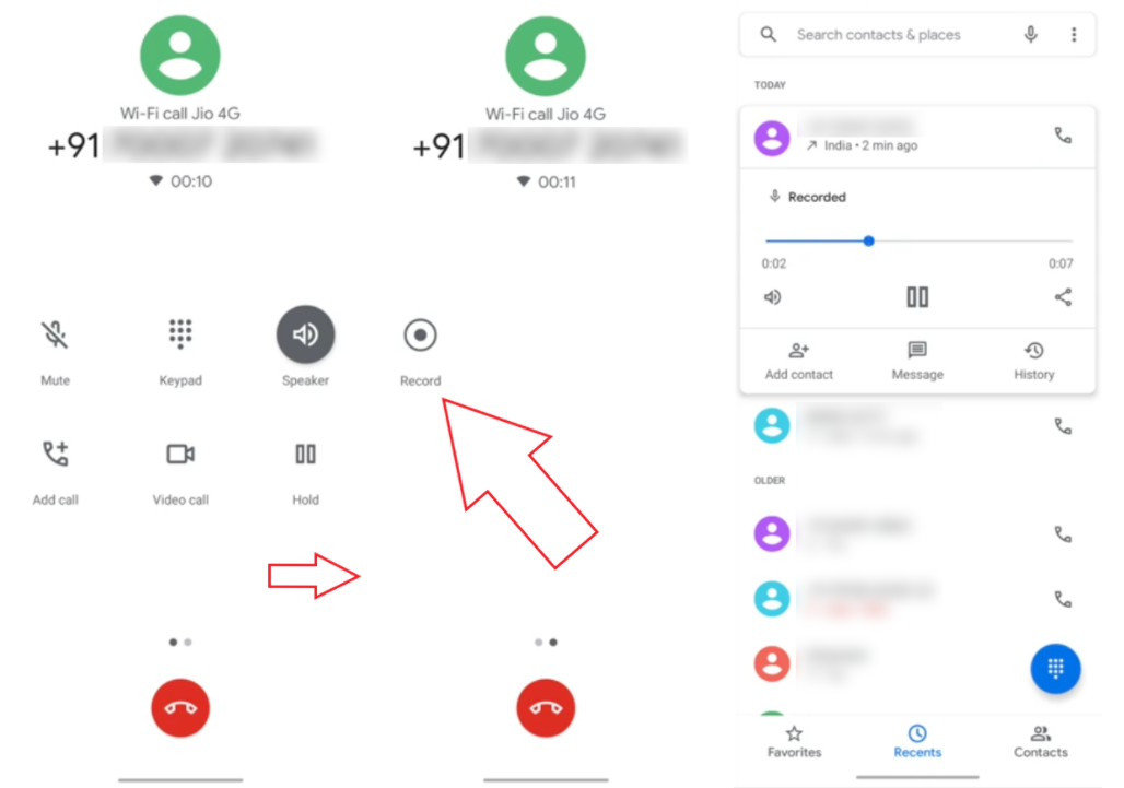 Google Dialer Call Recording