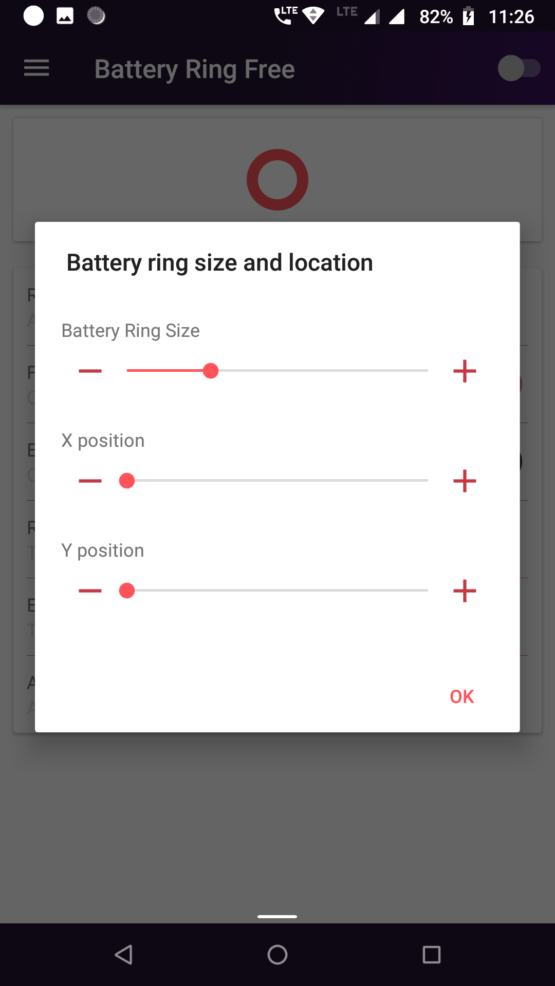 Bruk Punch-Hole Camera Notch som batteriindikator på Android