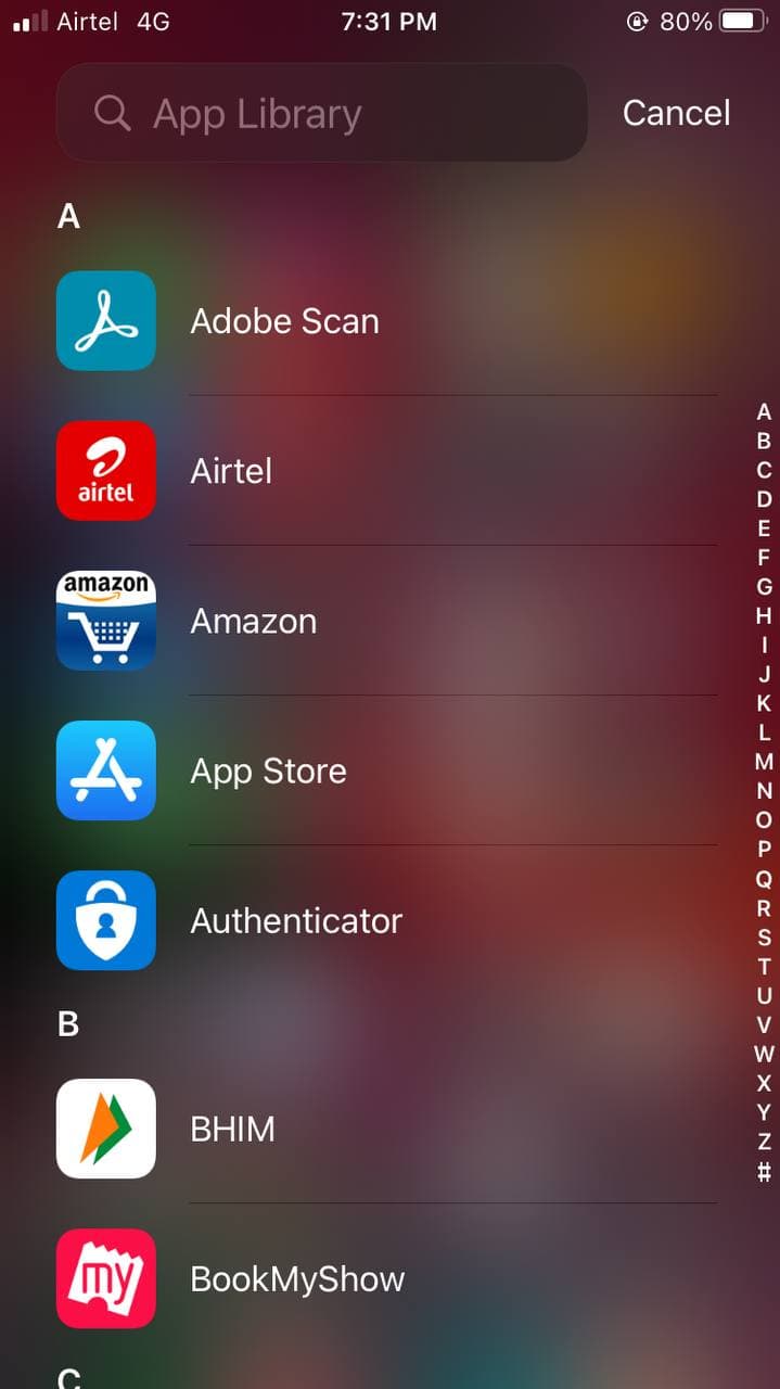 Намерете скрити приложения на iPhone с iOS 14