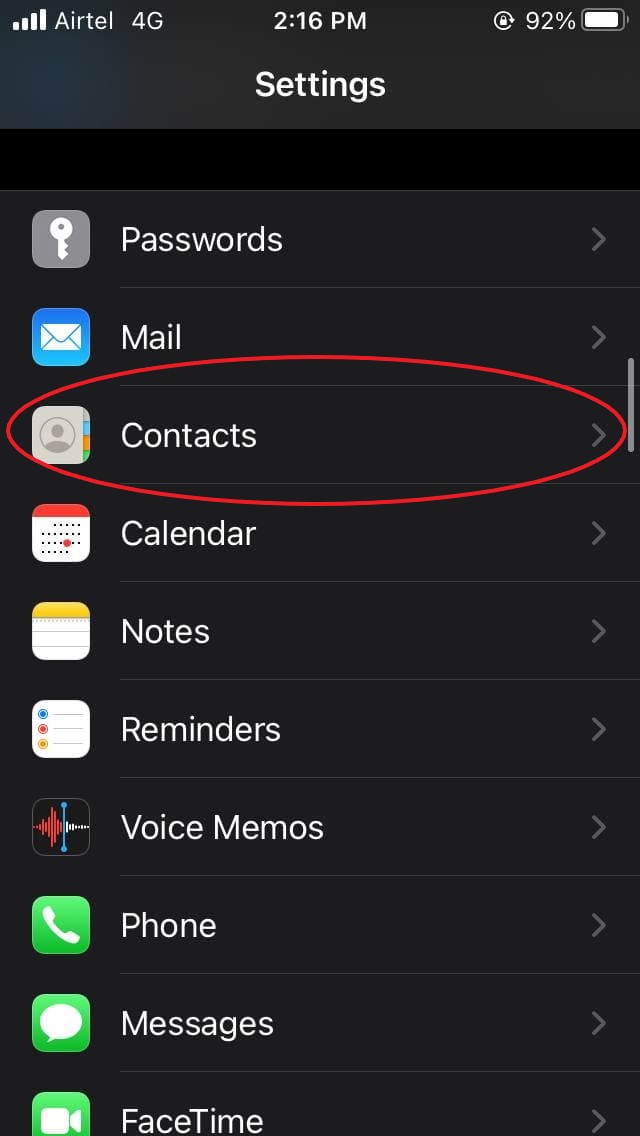 Løs Google Kontakter synkroniseres ikke til iPhone