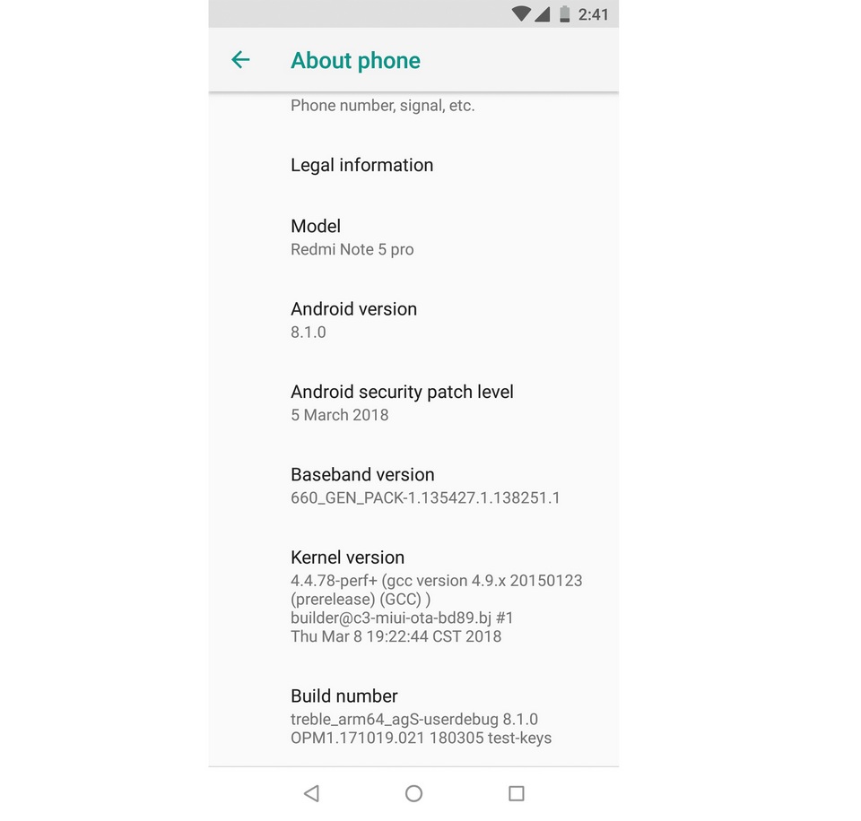 Актуализация на Xiaomi Redmi Note 5 Pro за Android Oreo