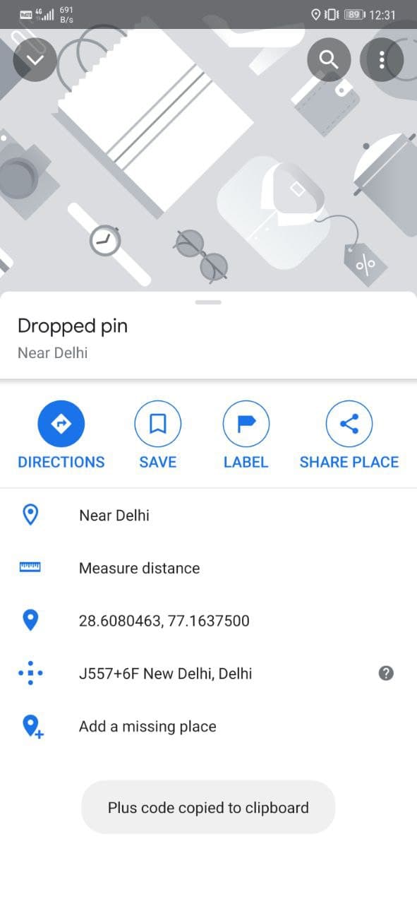 Gunakan Kod Plus di Peta Google untuk Berkongsi Lokasi
