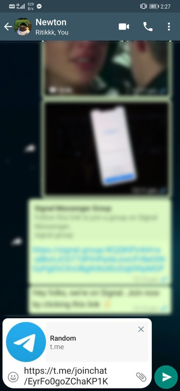 انقل دردشات مجموعة WhatsApp إلى Telegram