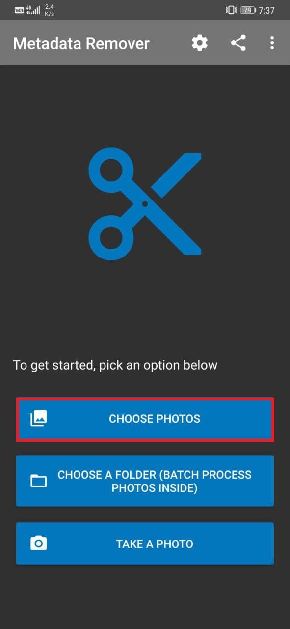 Eemaldage Androidis oma fotodelt asukoht ja muud andmed