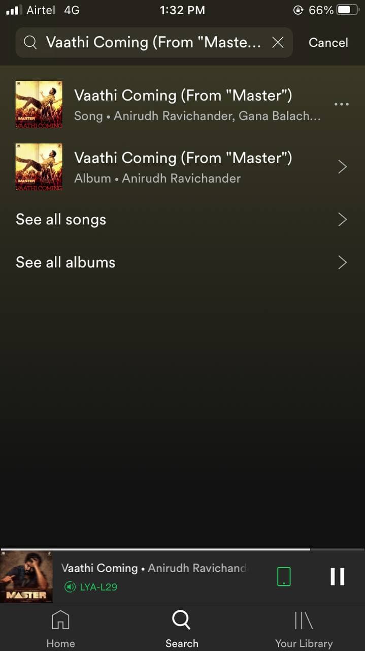 Пускайте песни, разпознати от Shazam, на Spotify в iPhone